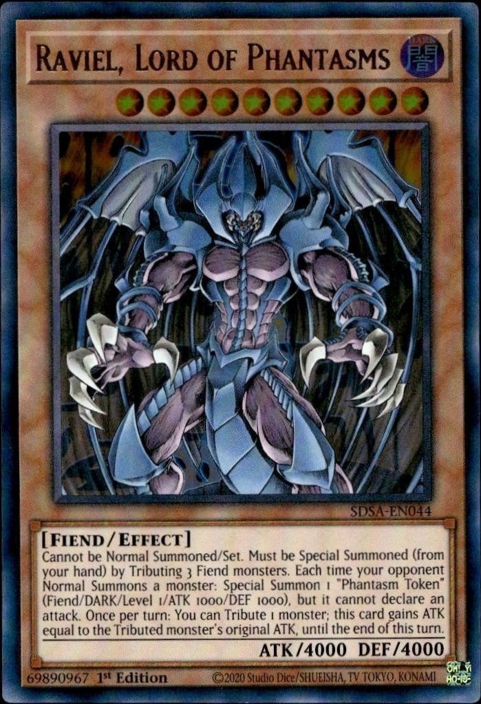 2020 Yu-Gi-Oh Structure Deck: Sacred Beasts Raviel, Lord of Phantasms #SDSA-EN044 trading card