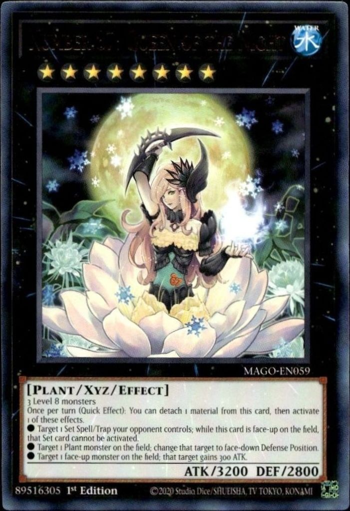 2020 Yu-Gi-Oh Maximum Gold Number 87: Queen of the Night #MAGO-EN059 trading card