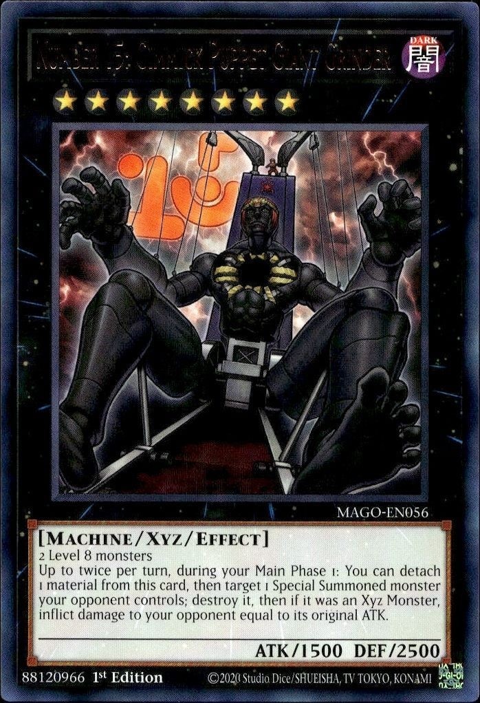 2020 Yu-Gi-Oh Maximum Gold Number 15: Gimmick Puppet Giant Grinder #MAGO-EN056 trading card