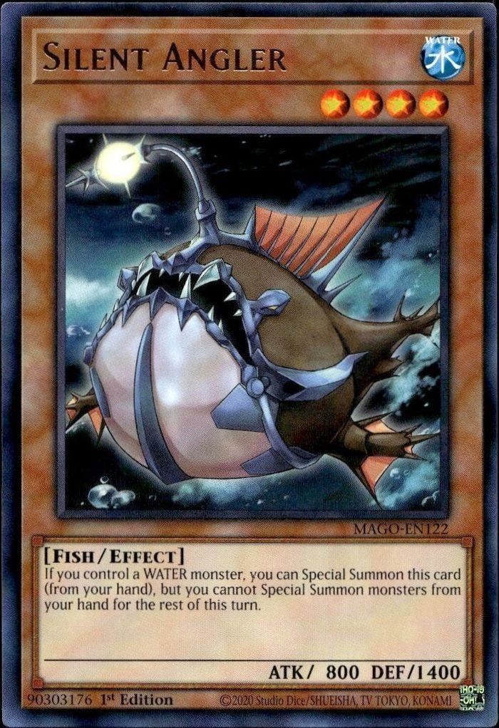2020 Yu-Gi-Oh! Maximum Gold Silent Angler #MAGO-EN122 Yu-Gi-Oh! card front