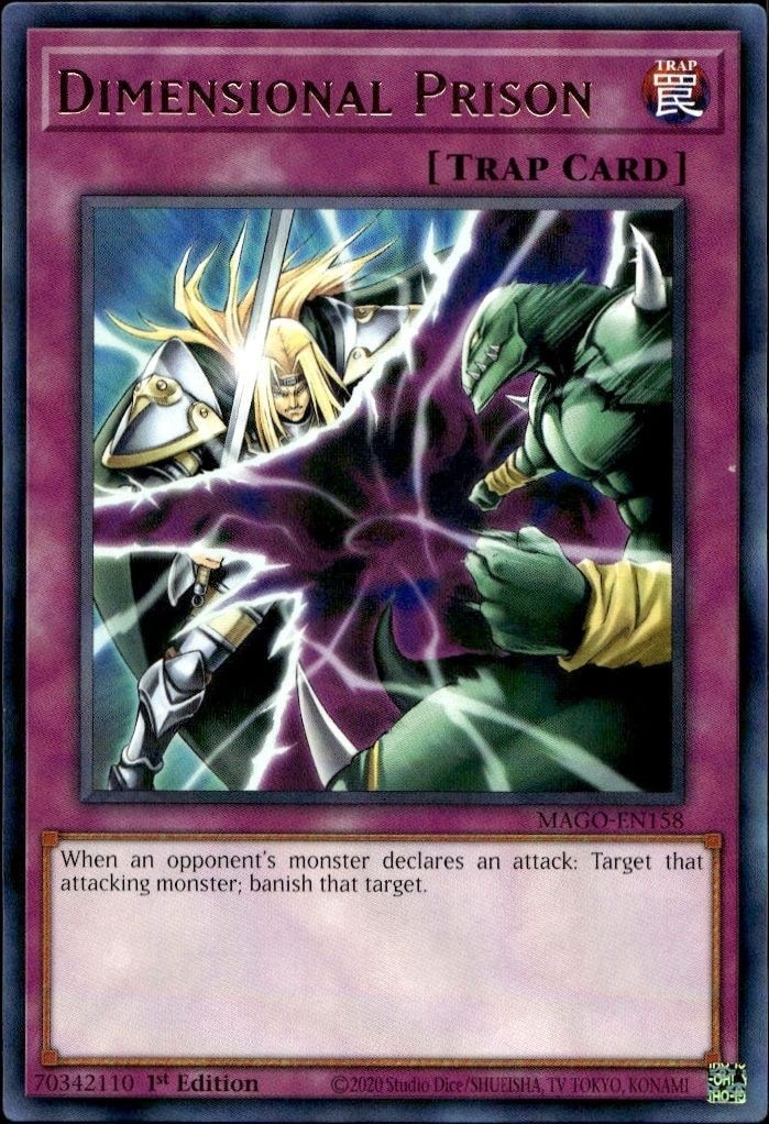 2020 Yu-Gi-Oh! Maximum Gold Dimensional Prison #MAGO-EN158 Yu-Gi-Oh! card front