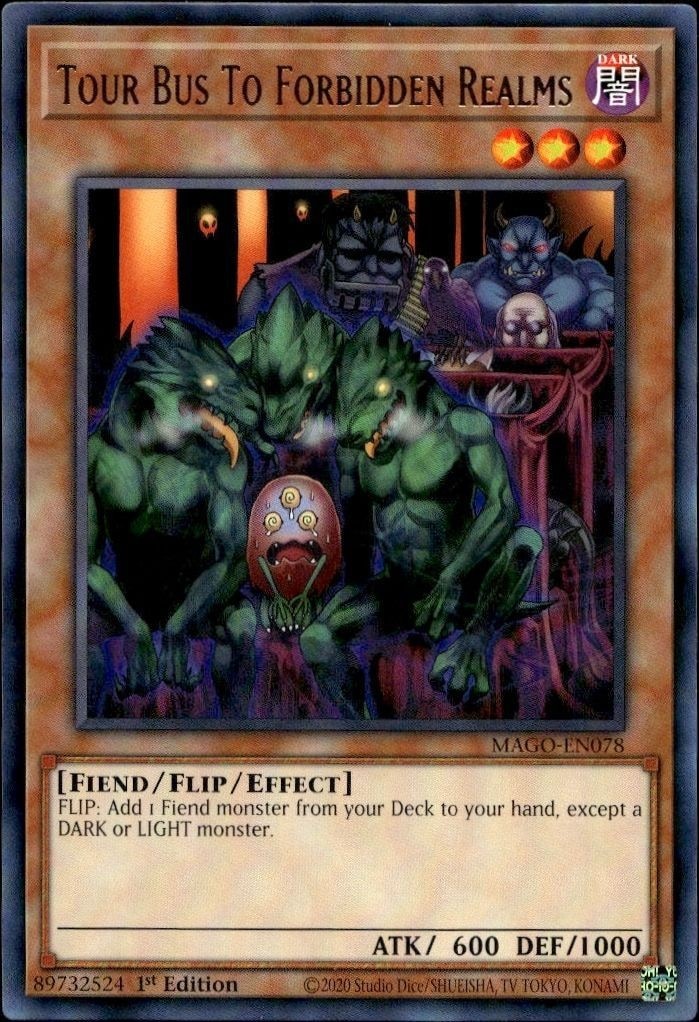 2020 Yu-Gi-Oh! Maximum Gold Tour Bus To Forbidden Realms #MAGO-EN078 Yu-Gi-Oh! card front