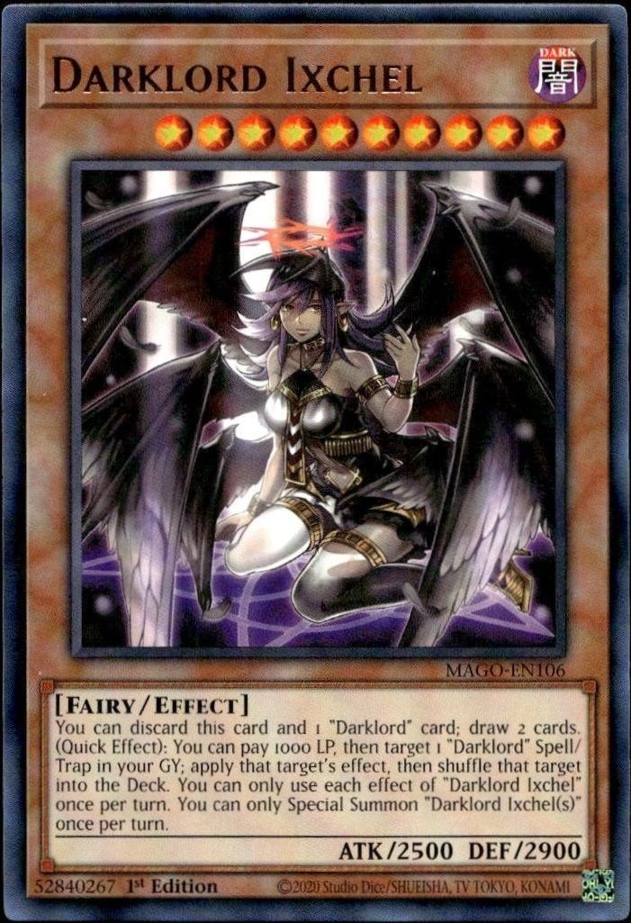 2020 Yu-Gi-Oh Maximum Gold Darklord Ixchel #MAGO-EN106 trading card