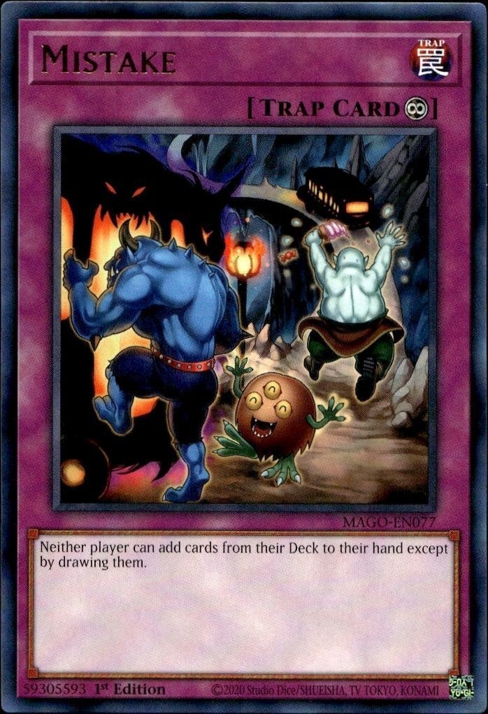 2020 Yu-Gi-Oh! Maximum Gold Mistake #MAGO-EN077 Yu-Gi-Oh! card front