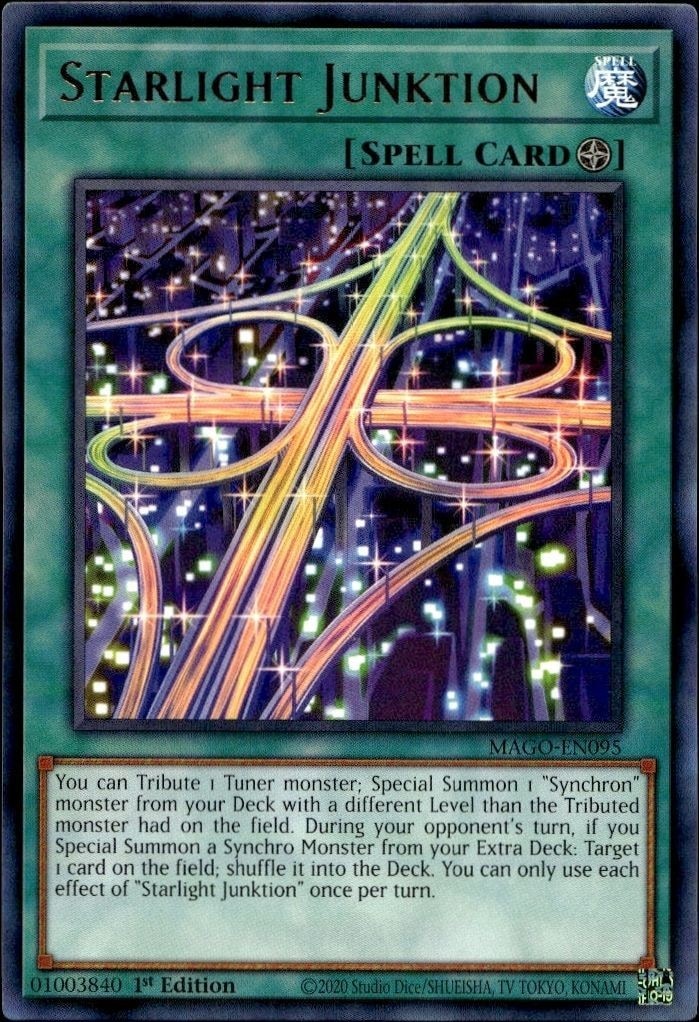 2020 Yu-Gi-Oh Maximum Gold Starlight Iunktion #MAGO-EN095 trading card