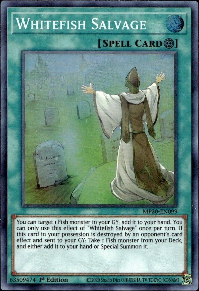 2020 Yu-Gi-Oh! Mega-tin: Lost Memories Whitefish Salvage #MP20-EN099 Yu-Gi-Oh! card front