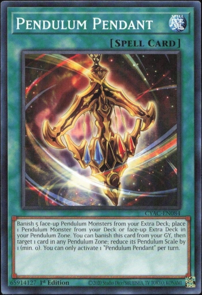 2023 Yu-Gi-Oh Cyberstorm Access Pendulum Pendant #CYAC-EN084 trading card