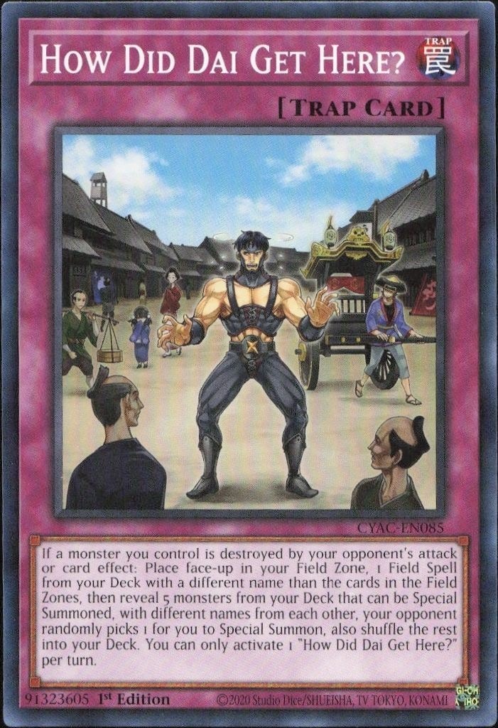 2020 Yu-Gi-Oh! Cyberstorm Access How Did Dai Get Here? #CYAC-EN085 Yu-Gi-Oh! card front