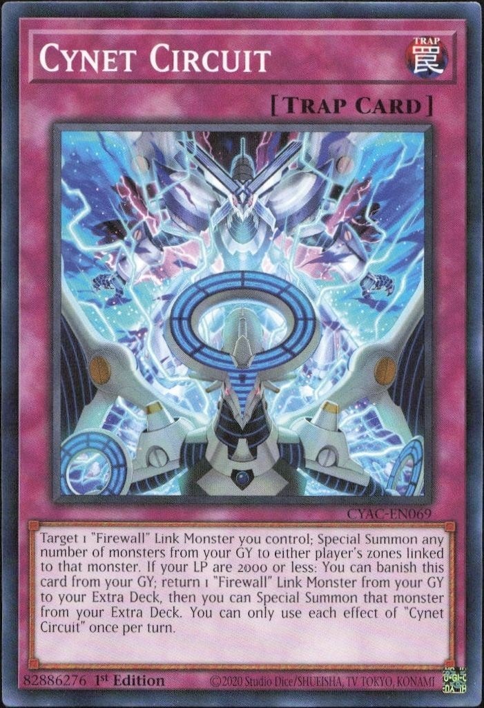 2020 Yu-Gi-Oh! Cyberstorm Access Cynet Circuit #CYAC-EN069 Yu-Gi-Oh! card front