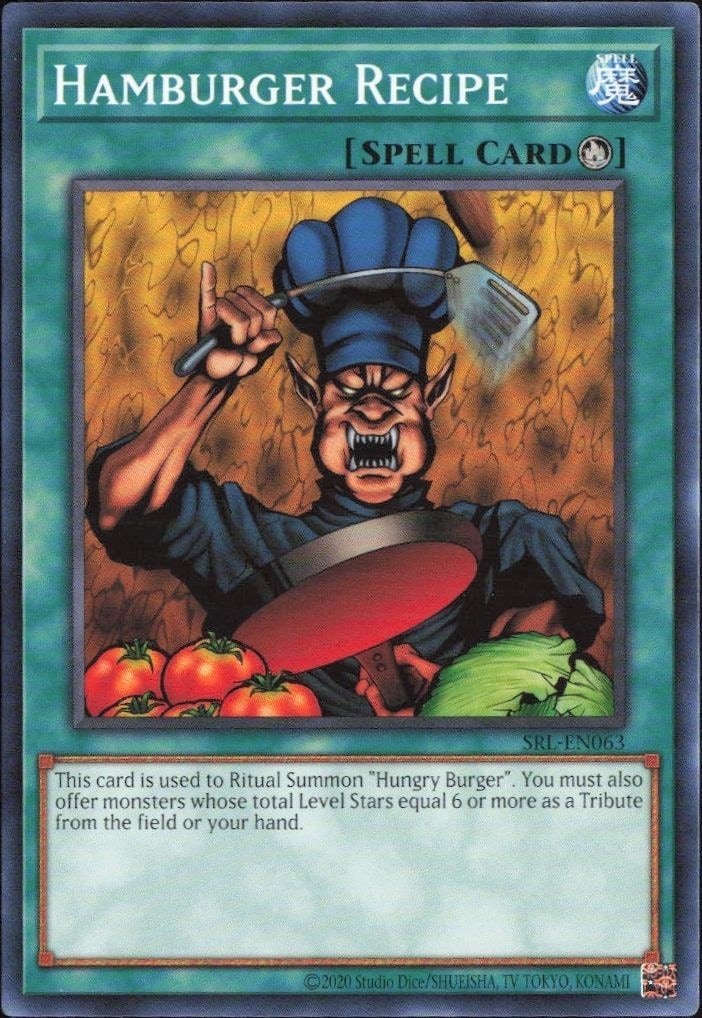 2023 Yu-Gi-Oh! Spell Ruler Hamburger Recipe #SRL-EN063 Yu-Gi-Oh! card front
