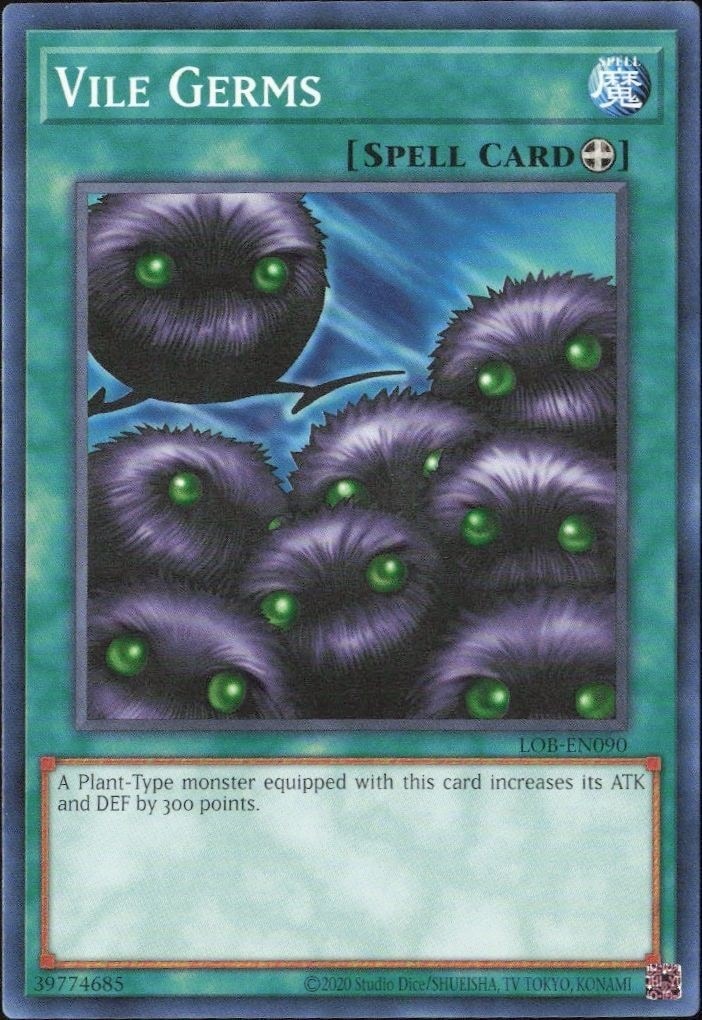 2023 Yu-Gi-Oh! Legend of Blue Eyes White Dragon Vile Germs #LOB-EN090 Yu-Gi-Oh! card front