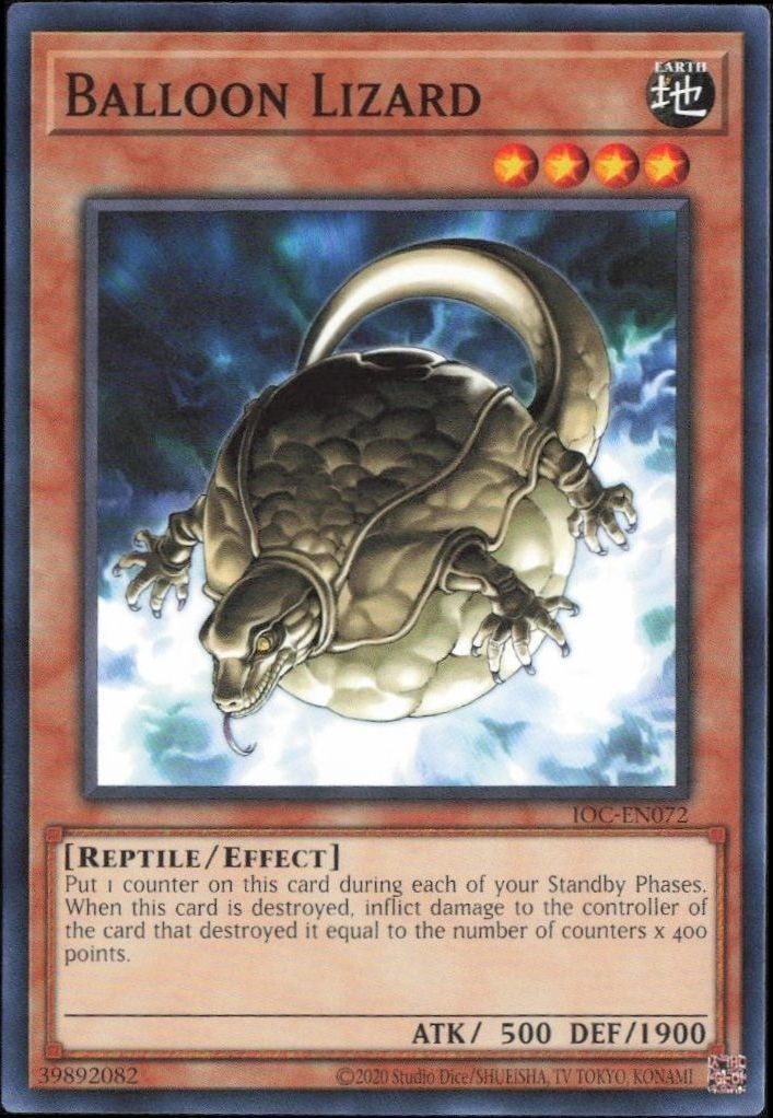 2023 Yu-Gi-Oh! Invasion of Chaos Balloon Lizard #IOC-EN072 Yu-Gi-Oh! card front