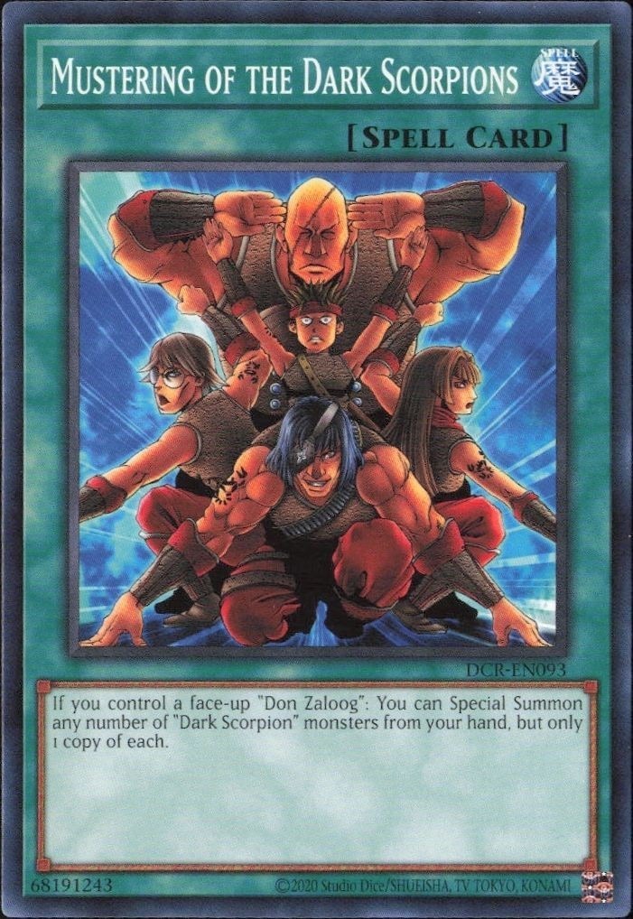 2023 Yu-Gi-Oh! Dark Crisis Master Of The Dark Scorpion #DCR-EN093 Yu-Gi-Oh! card front