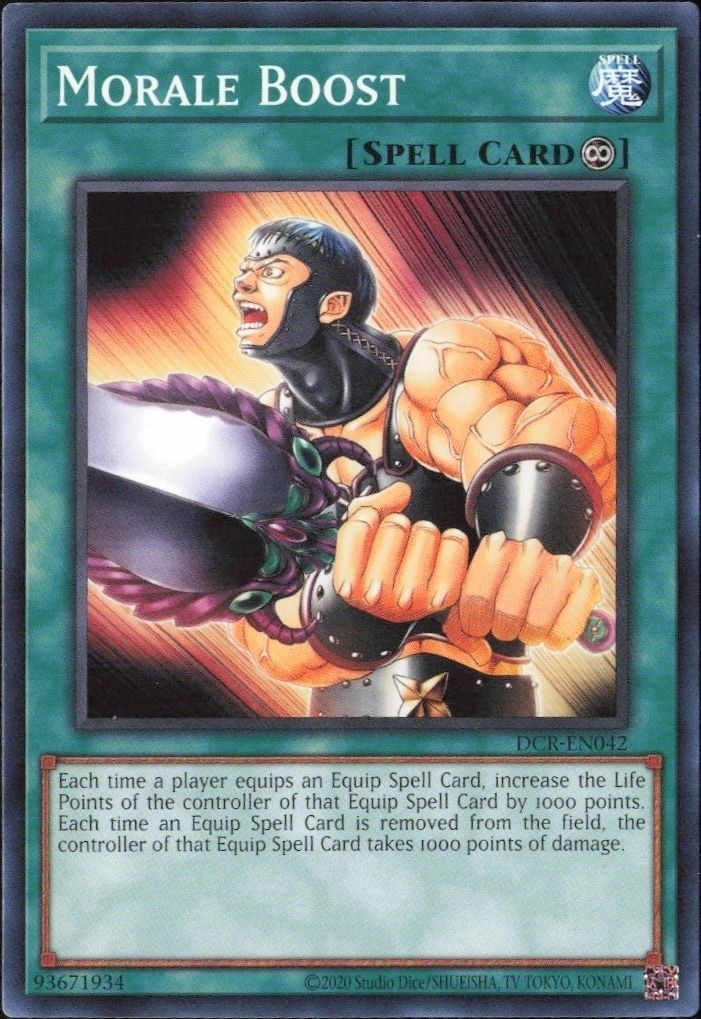 2023 Yu-Gi-Oh! Dark Crisis Morale Boost #DCR-EN042 Yu-Gi-Oh! card front
