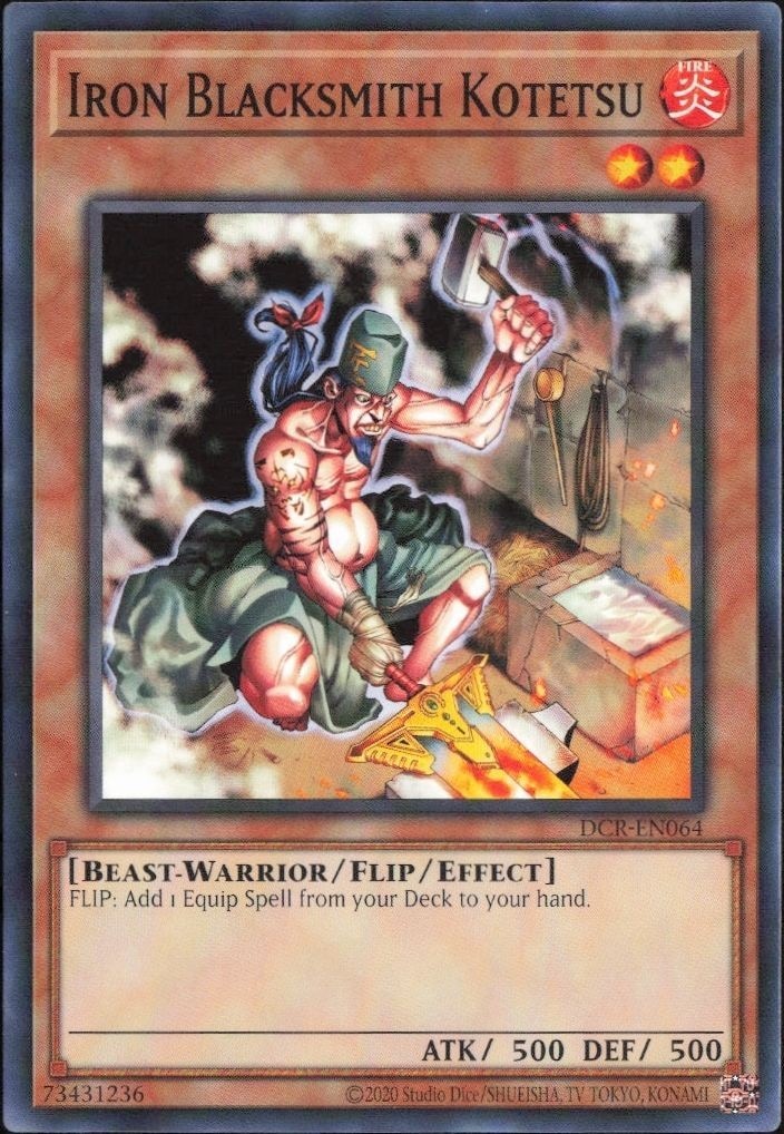 2023 Yu-Gi-Oh Dark Crisis Iron Blacksmith Kotetsu #DCR-EN064 trading card
