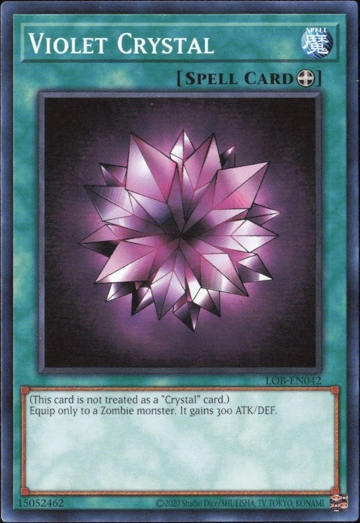 2023 Yu-Gi-Oh Legend of Blue Eyes White Dragon Violet Crystal #LOB-EN042 trading card