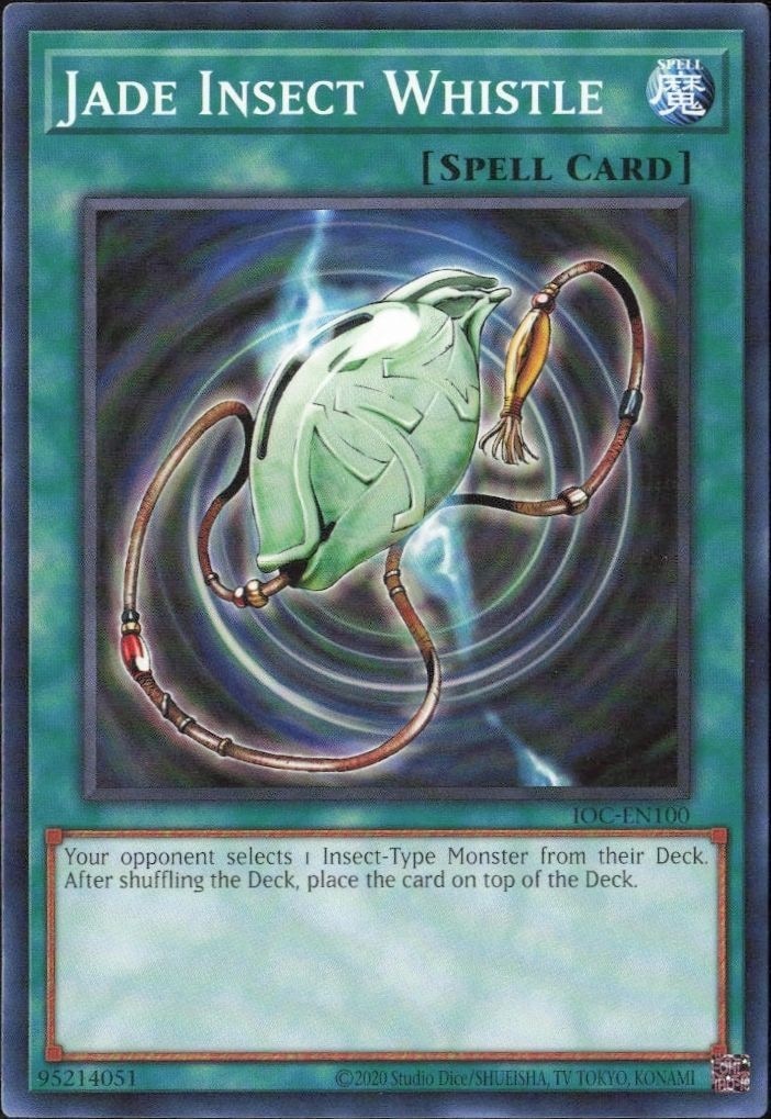 2023 Yu-Gi-Oh! Invasion of Chaos Jade Insect Whistle #IOC-EN100 Yu-Gi-Oh! card front
