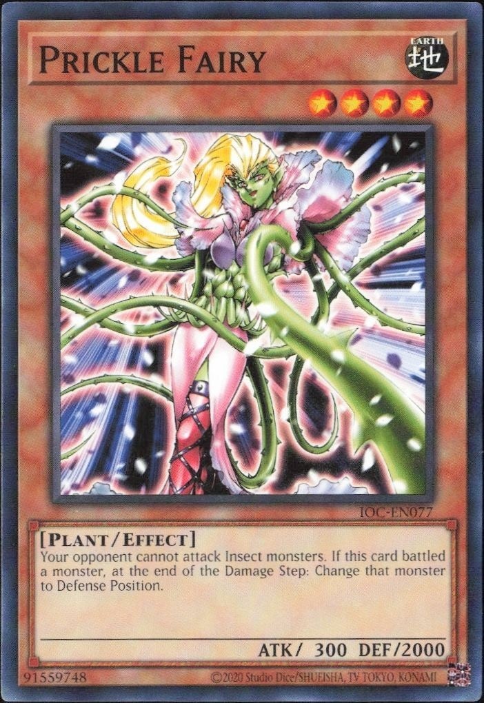 2023 Yu-Gi-Oh! Invasion of Chaos Prickle Fairy #IOC-EN077 Yu-Gi-Oh! card front