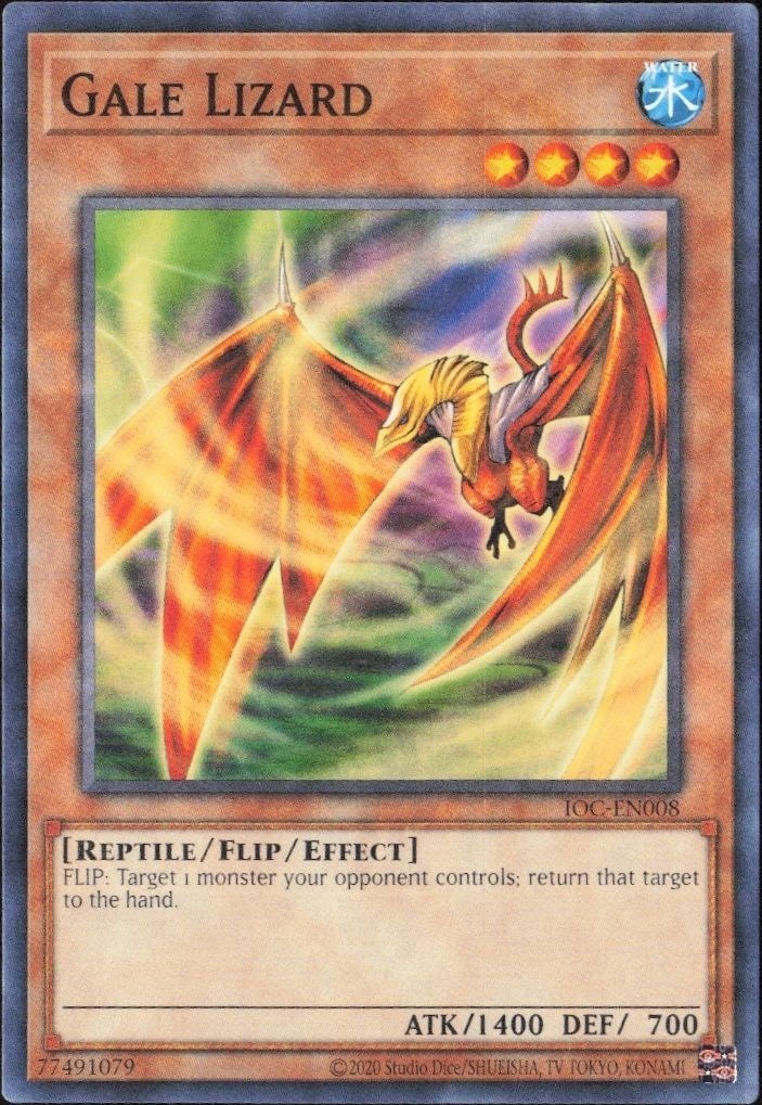 2023 Yu-Gi-Oh Invasion of Chaos Gale Lizard #IOC-EN008 trading card