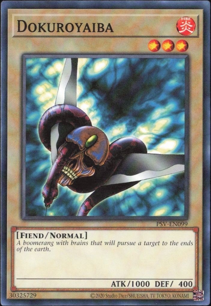 2023 Yu-Gi-Oh! Pharaoh's Servant Dokuroyaiba #PSV-EN099 Yu-Gi-Oh! card front