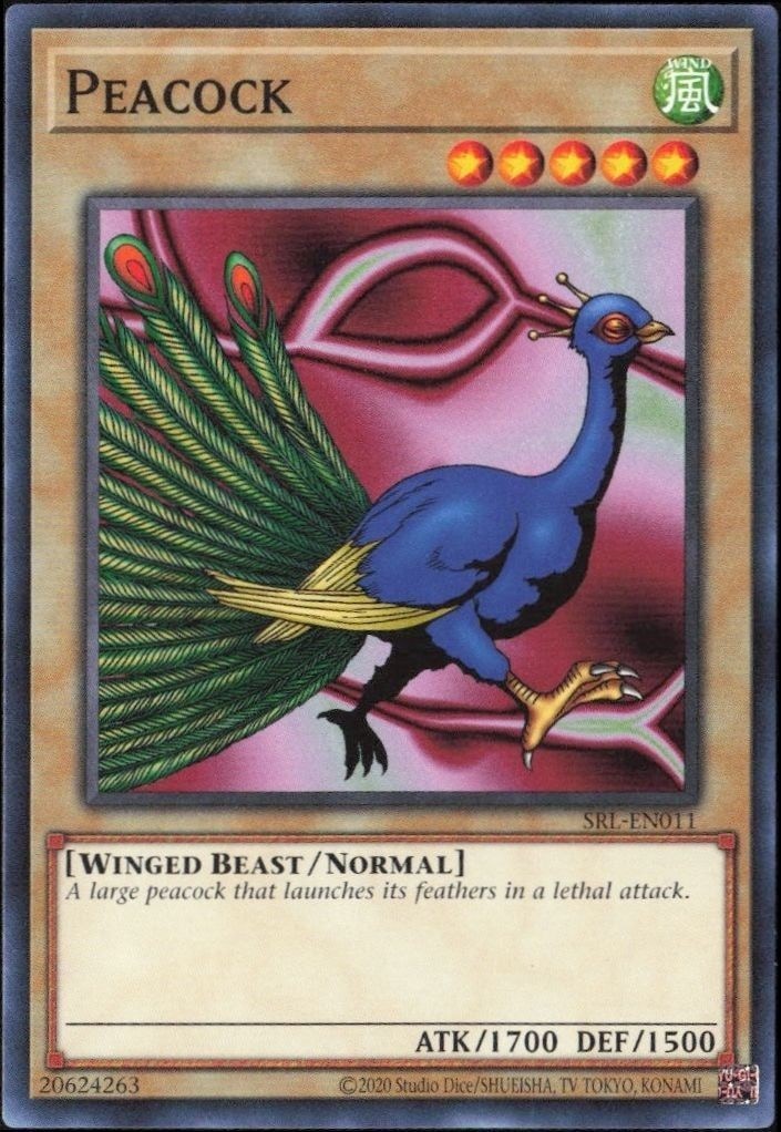 2023 Yu-Gi-Oh Spell Ruler Peacock #SRL-EN011 trading card
