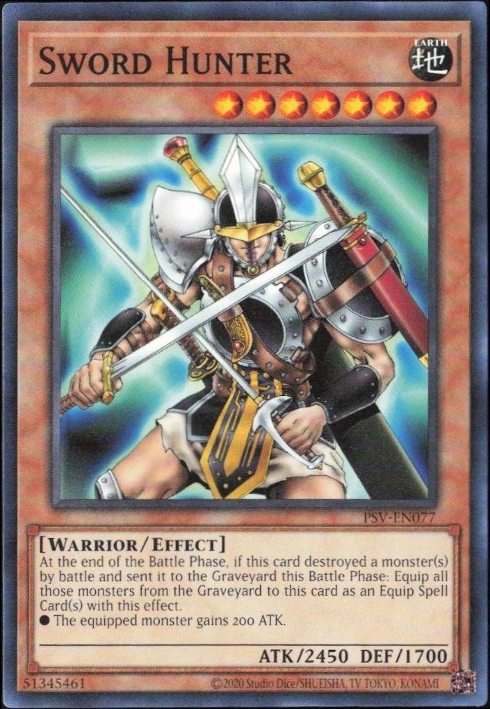 2023 Yu-Gi-Oh! Pharaoh's Servant Sword Hunter #PSV-EN077 Yu-Gi-Oh! card front
