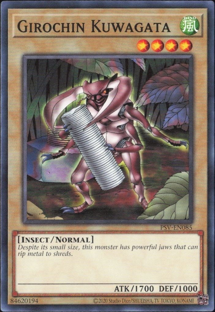2023 Yu-Gi-Oh! Pharaoh's Servant Girochin Kuwagata #PSV-EN085 Yu-Gi-Oh! card front