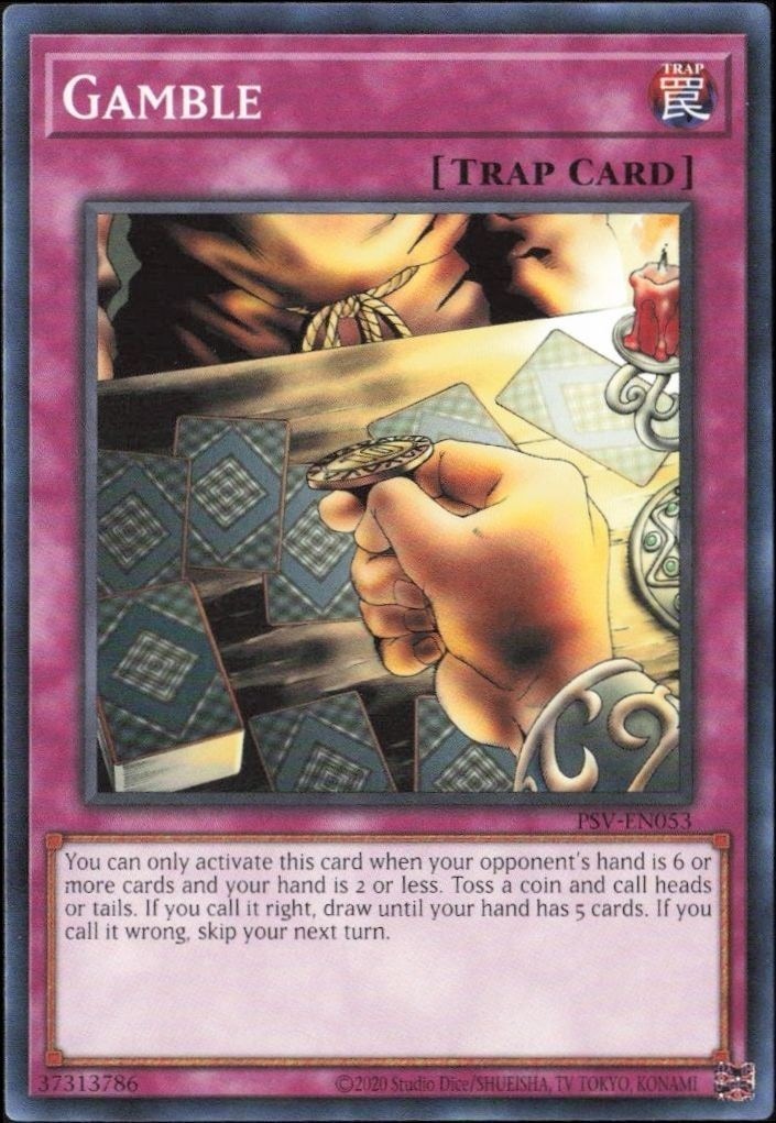 2023 Yu-Gi-Oh Pharaoh's Servant Gamble #PSV-EN053 trading card