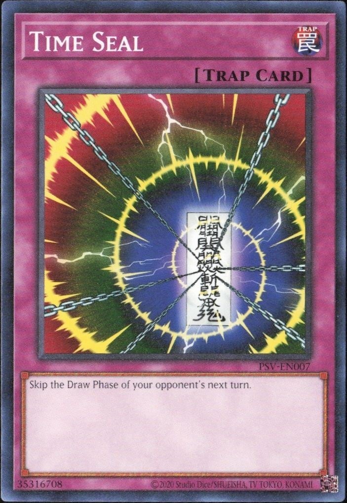 2023 Yu-Gi-Oh Pharaoh's Servant Time Seal #PSV-EN007 trading card