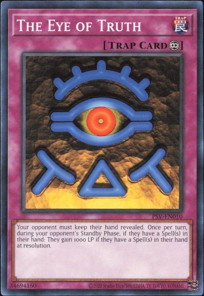 2023 Yu-Gi-Oh Pharaoh's Servant The Eye of Truth #PSV-EN010 trading card