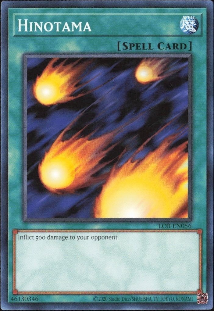 2023 Yu-Gi-Oh Legend of Blue Eyes White Dragon Hinotama #LOB-EN056 trading card