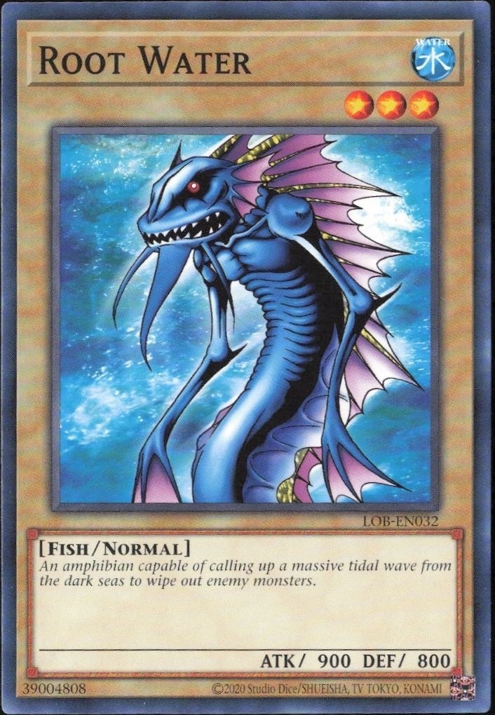 2023 Yu-Gi-Oh Legend of Blue Eyes White Dragon Root Water #LOB-EN032 trading card