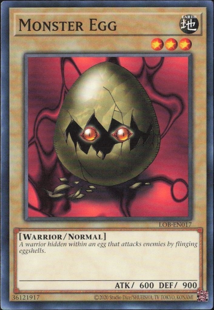 2023 Yu-Gi-Oh! Legend of Blue Eyes White Dragon Monster Egg #LOB-EN017 Yu-Gi-Oh! card front