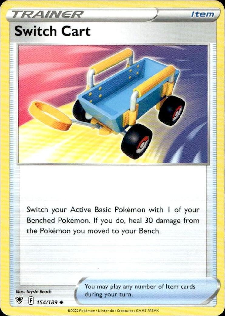 2022 Pokémon Astral Radiance Switch Cart #154/189 trading card