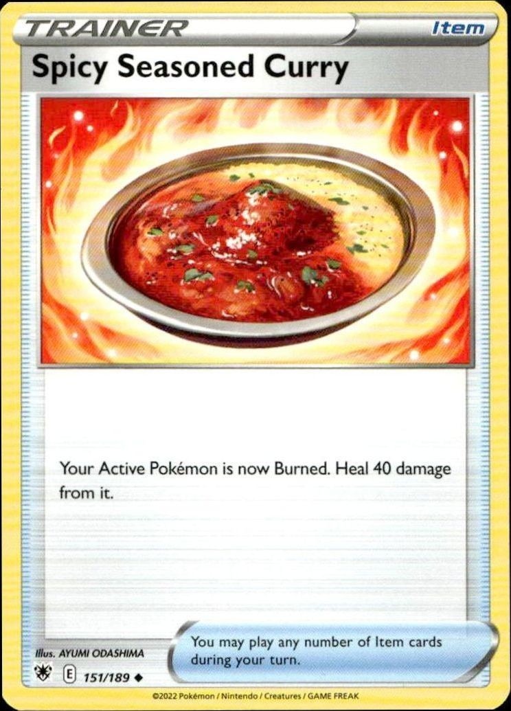 2022 Pokémon Astral Radiance Spicy Seasoned Curry #151/189 trading card