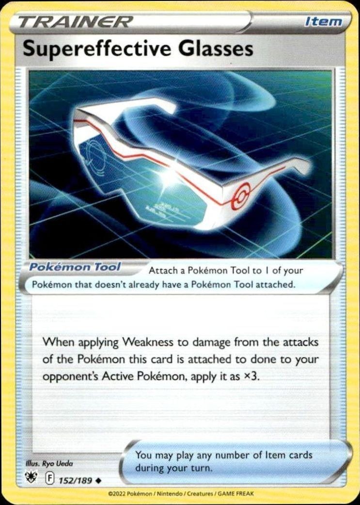 2022 Pokémon Astral Radiance Supereffective Glasses #152/189 trading card