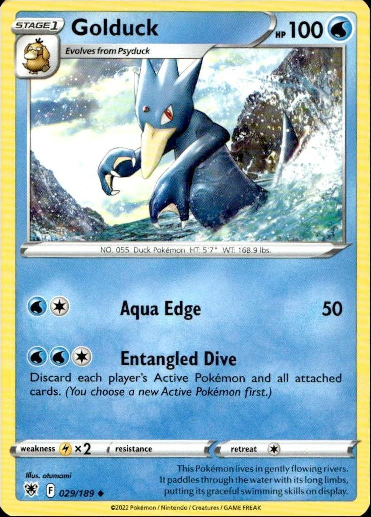 2022 Pokémon Astral Radiance Golduck #029/189 trading card