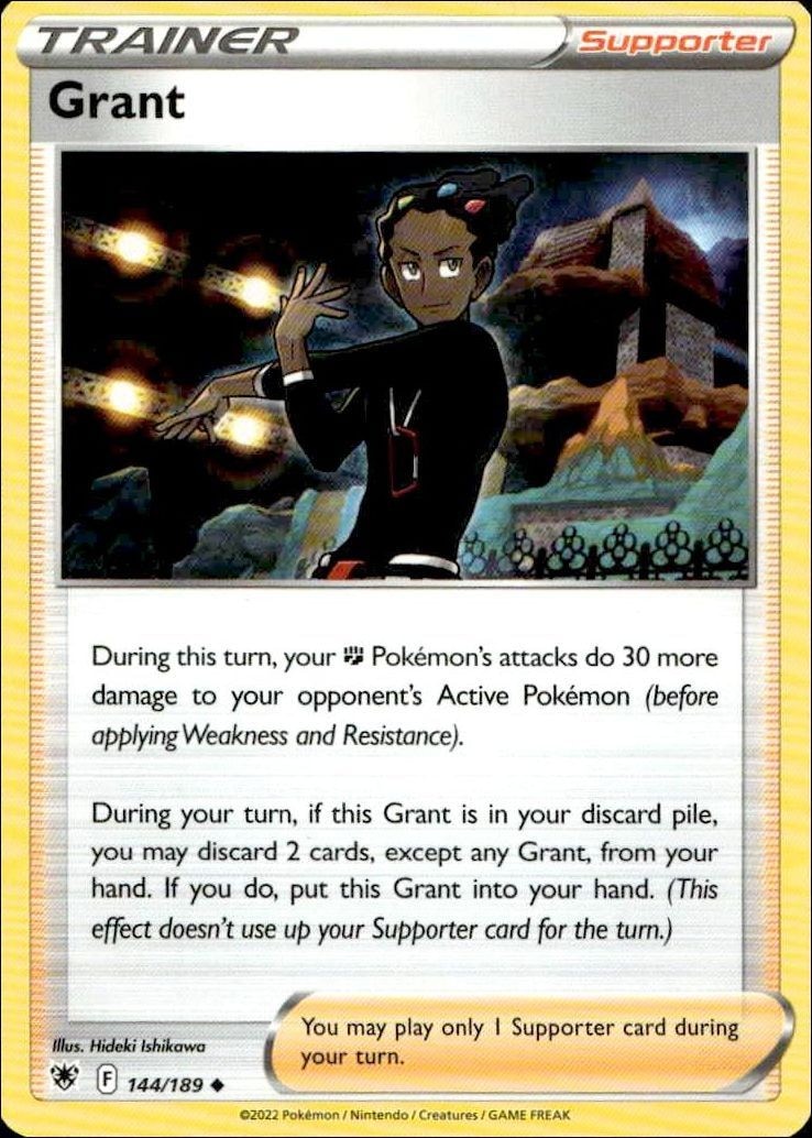 2022 Pokémon Astral Radiance Grant #144/189 Pokémon card front