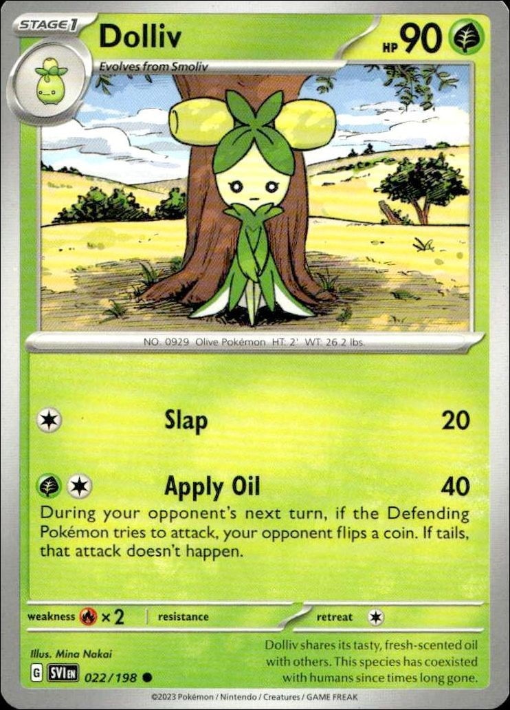 2023 Pokémon Scarlet & Violet Dolliv #022/198 Pokémon card front