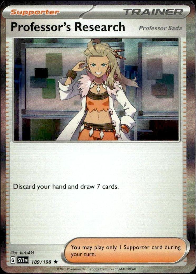 2023 Pokémon Scarlet & Violet Professor's Research #189/198 Pokémon card front