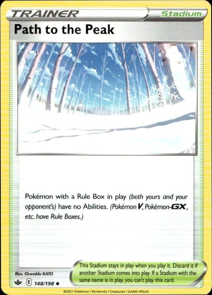 2021 Pokémon Chilling Reign Path to the Peak #148/198 trading card