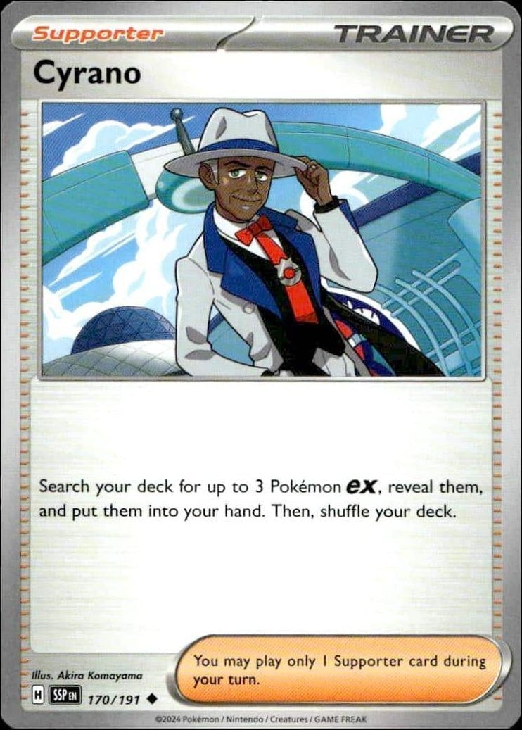2024 Pokémon Surging Sparks Cyrano #170/191 trading card