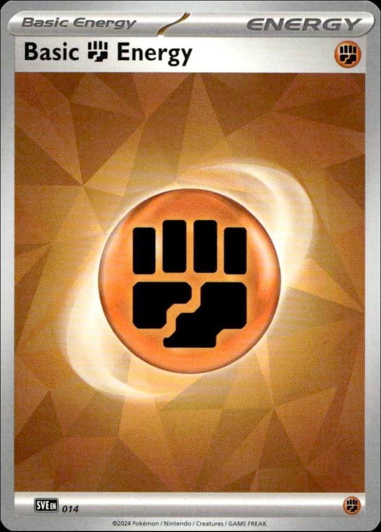 2023 Pokémon Surging Sparks Basic Fighting Energy #014/191 trading card