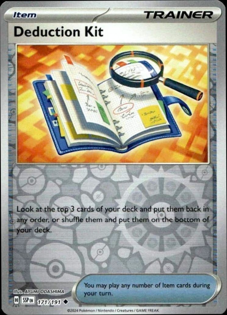 2024 Pokémon Surging Sparks Deduction Kit #171/191 Pokémon card front