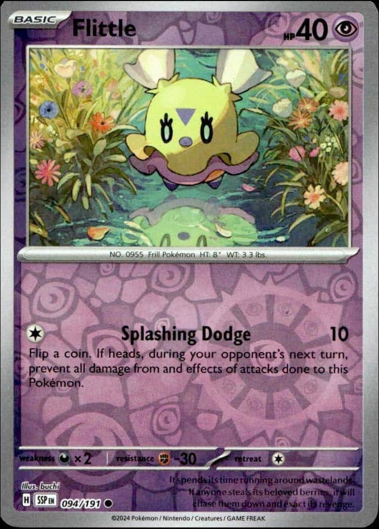 2024 Pokémon Surging Sparks Flittle #094/191 Pokémon card front