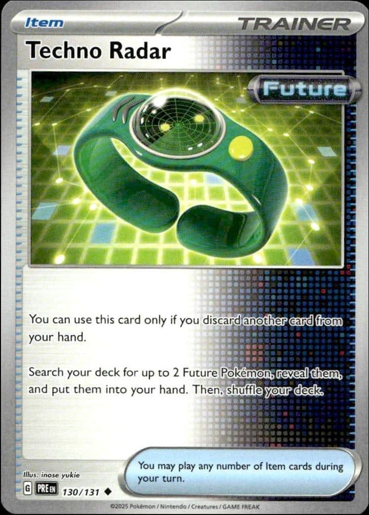 2025 Pokémon Prismatic Evolutions Techno Radar #130/131 trading card