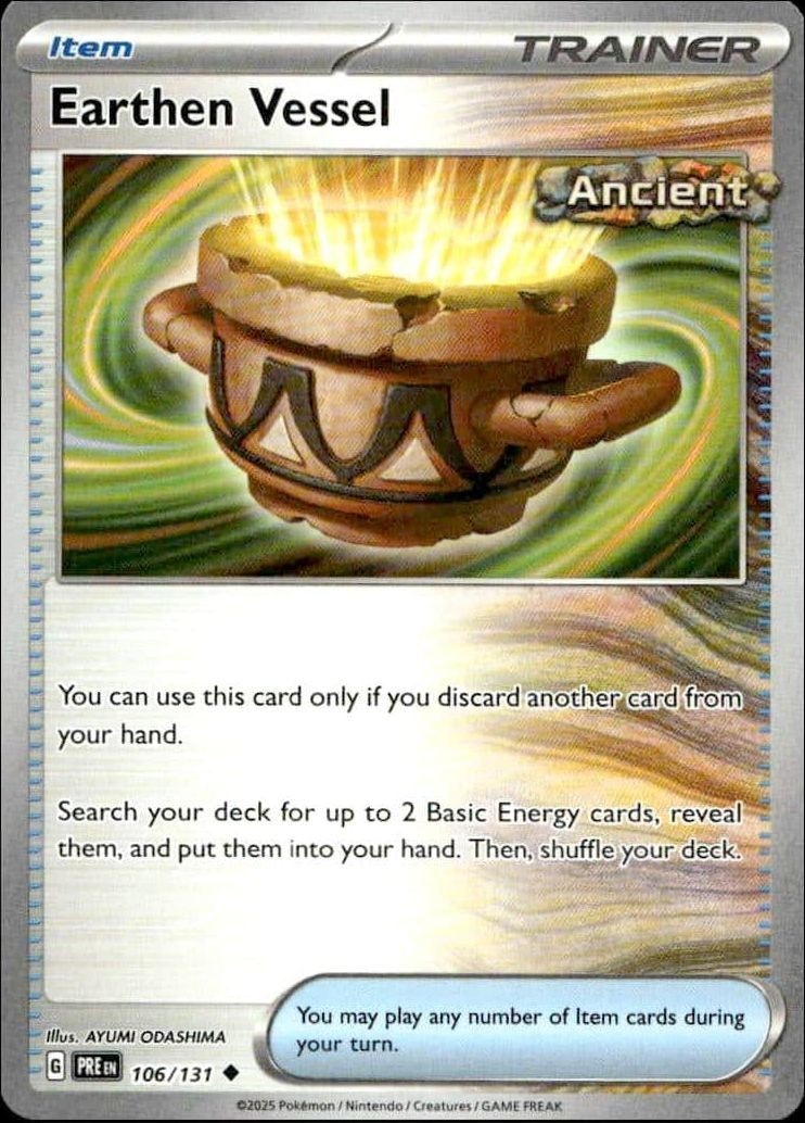 2025 Pokémon Prismatic Evolutions Earthen Vessel #106/131 trading card