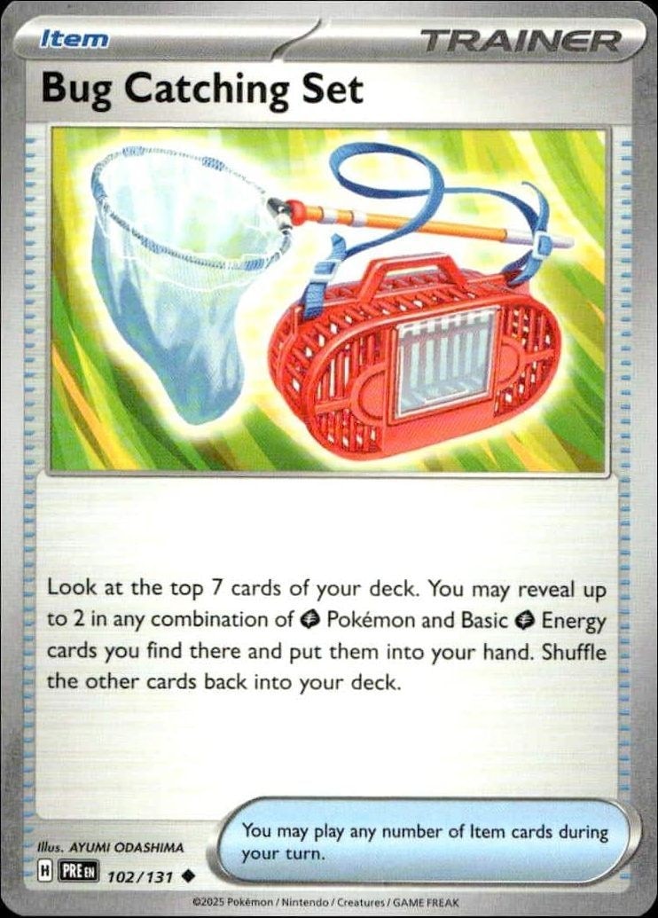 2025 Pokémon Prismatic Evolutions Bug Catching Set #102/131 trading card