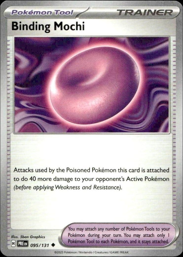 2025 Pokémon Prismatic Evolutions Binding Mochi #095/131 trading card