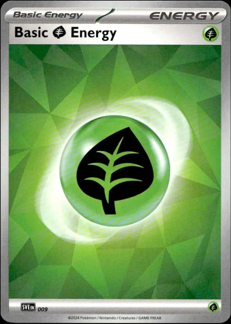 2023 Pokémon Prismatic Evolutions Basic Grass Energy #009/131 trading card